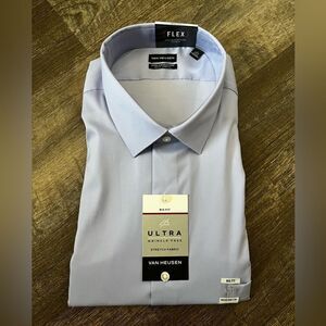Van Heusen Big and Tall Ultra Flex Wrinkle Free Shirt-Size 19 36/37